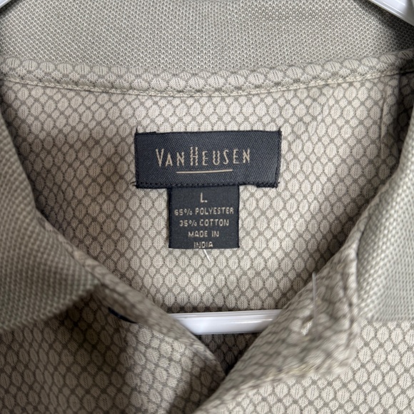 NWOT‎ Men's Van Heusen Long sleeve polo shirt Large - Picture 4 of 7